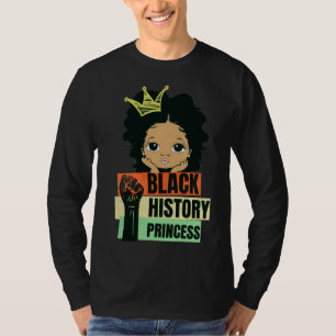 Camiseta Mes de la historia negra Princesa Chica negra Magi