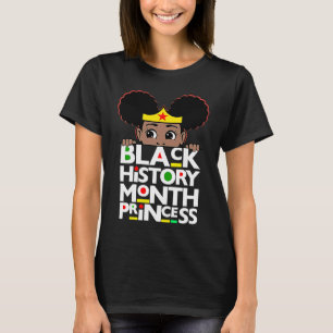 Camiseta Mes de la Historia Negra Princesa Melanin Chica Br