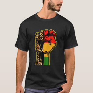 Camiseta Mes de la historia negra Puño de las mujeres del p