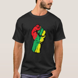 Camiseta Mes de la historia negra Puño de las mujeres del p