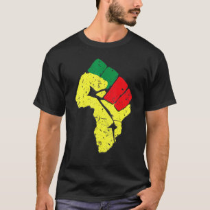 Camiseta Mes de la Historia Negra Puño Mujeres Africanas Po