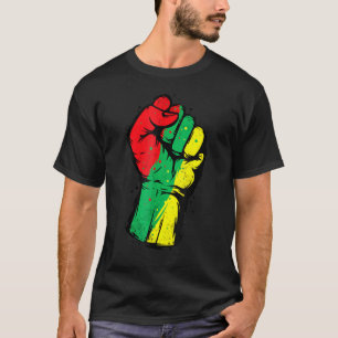 Camiseta Mes de la Historia Negra Puño Mujeres del Poder Ne