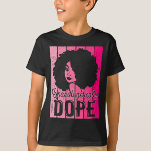 Camiseta Mes de la Historia Negra Rosa sin disculpas Adicti