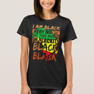 Camiseta Mes de la Historia Negra Soy Negro Cada Mes Africa