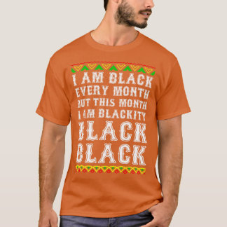 Camiseta Mes de la Historia Negra Soy Negro Cada Mes Blacki