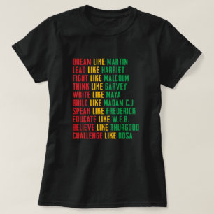 Camiseta Mes de la Historia Negra, sueño como Martin T-Shi