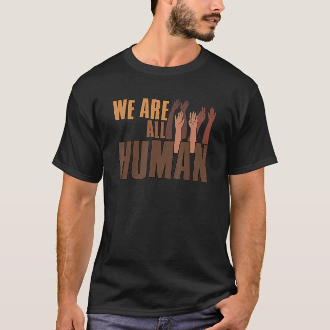 Camiseta Mes de la Historia Negra Todos Somos Orgullo Human (Anverso)