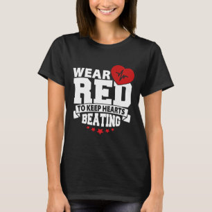 Camiseta Mes de la Salud - Vestir Rojo - Conciencia sobre l