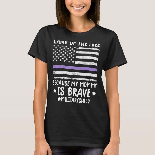 Camiseta Mes De La Tierra Militar De Libre Porque Mi Mami (Anverso)