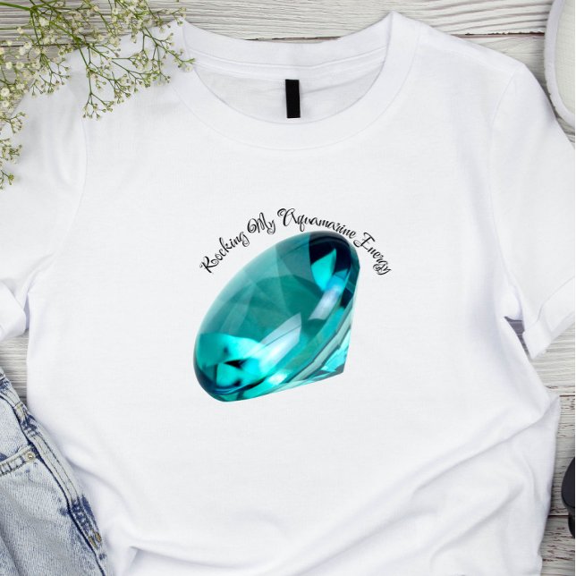 Camiseta Mes de nacimiento inspirado en Aquamarine (Subido por el creador)
