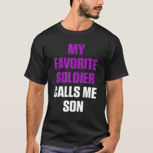 Camiseta Mes de niño militar Llamadas moradas 14