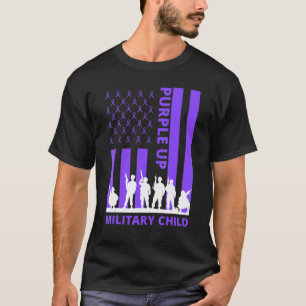 Camiseta Mes De Niño Militar Morado P