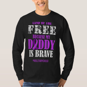 Camiseta Mes de niño militar Tierra Púrpura