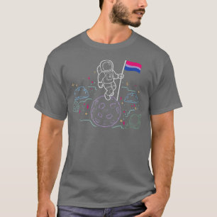Camiseta Mes de orgullo Astronauta de Bandera Biseual LGBT