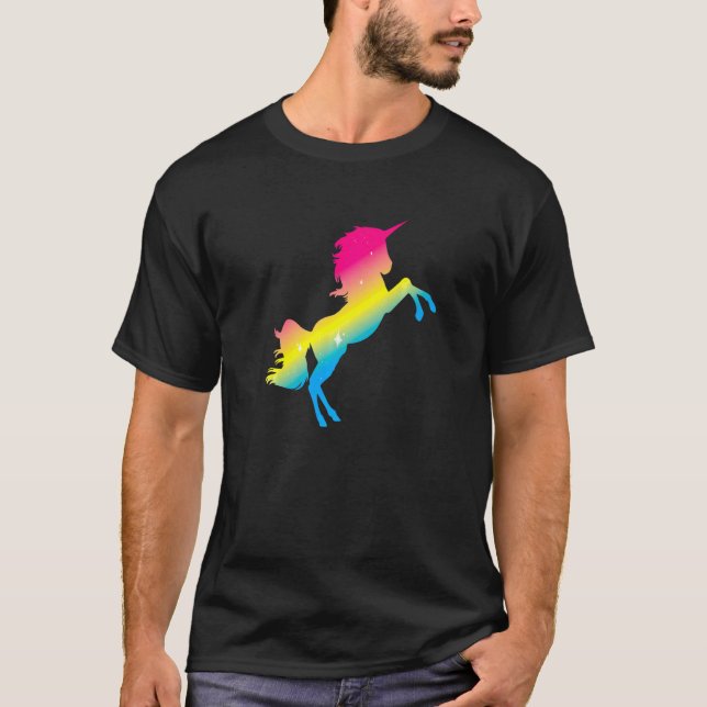 Camiseta Mes de Orgullo Bandera de Pansexualidad Queer Unic (Anverso)