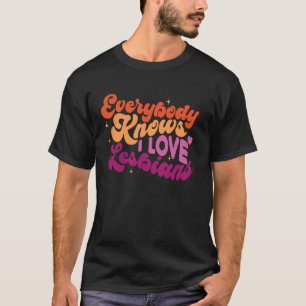 Camiseta Mes de orgullo lésbico LGBTQ pareja lésbica a jueg