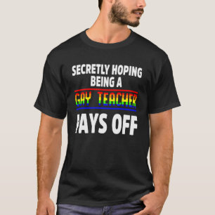 Camiseta Mes de orgullo LGBT: profesor gay, aliado con espe