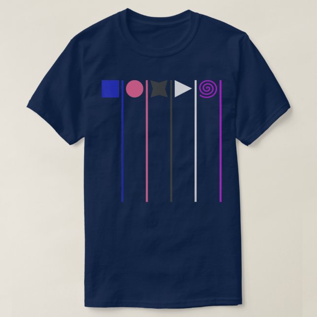 Camiseta Mes de Orgullo sutil Orgullo de género, fluido de  (Diseño del anverso)