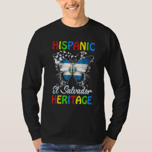 Camiseta Mes de Patrimonio Hispano El Salvador Orgullo de B