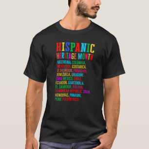 Camiseta Mes de Patrimonio Hispano Hispano Heritag