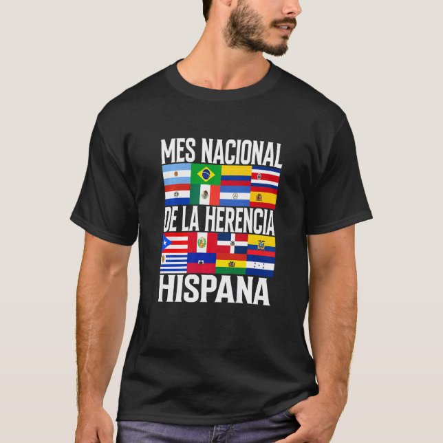 Camiseta Mes de Patrimonio Hispano Mes Nacional De La Heren (Anverso)
