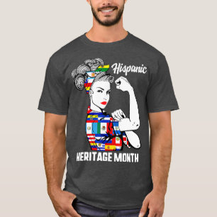 Camiseta Mes de Patrimonio Hispano Mujer Caño Latino