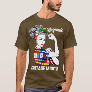 Camiseta Mes de Patrimonio Hispano Mujer Caño Latino