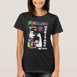 Camiseta Mes de Patrimonio Hispano Mujer Cultu Latino