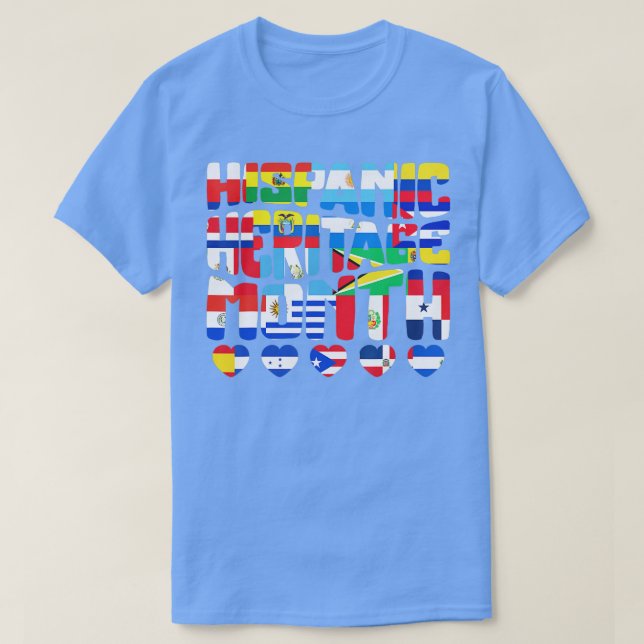 Camiseta Mes de Patrimonio Hispano Nacional (Diseño del anverso)