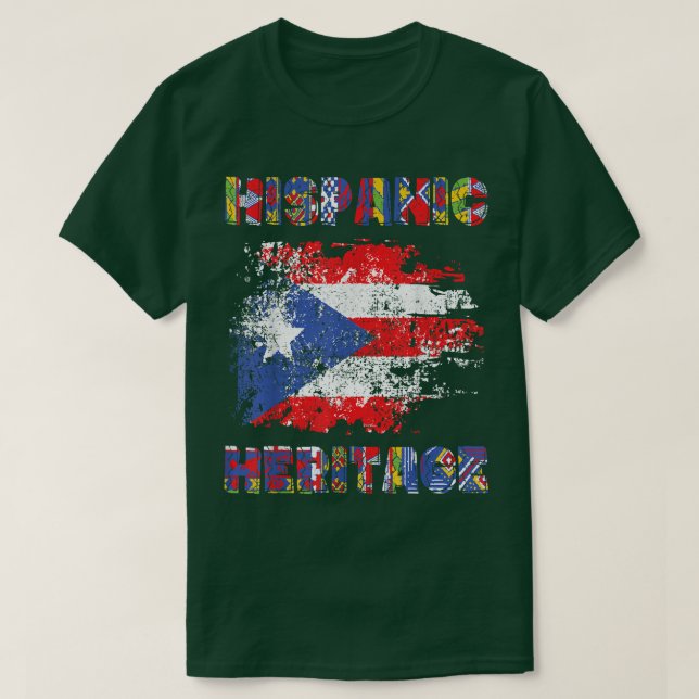 Camiseta Mes de Patrimonio Hispano Nacional2 (Diseño del anverso)