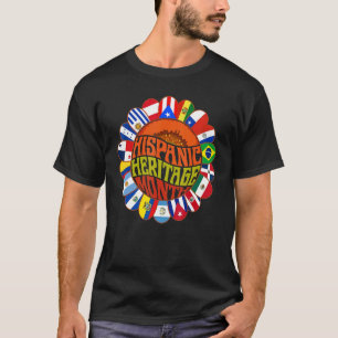 Camiseta Mes de Patrimonio Hispano Nacional Bonito Latino F