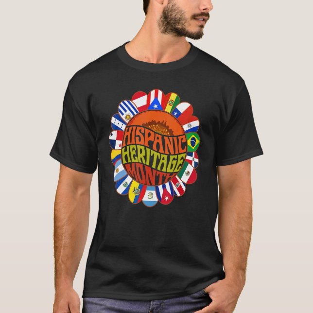 Camiseta Mes de Patrimonio Hispano Nacional Bonito Latino F (Anverso)