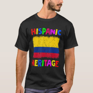 Camiseta Mes de Patrimonio Hispano Nacional Latina Colombia