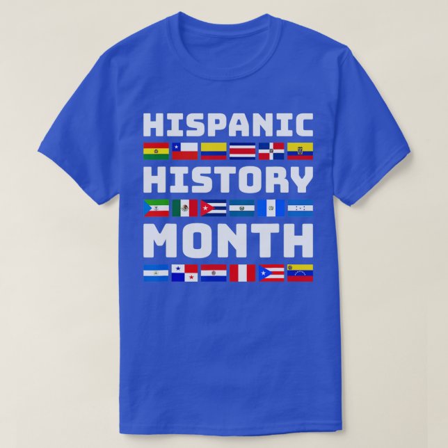 Camiseta Mes de Patrimonio Hispano Nacional Latina Latino C (Diseño del anverso)