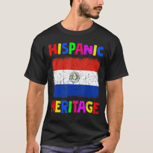 Camiseta Mes de Patrimonio Hispano Nacional Latina Paraguay