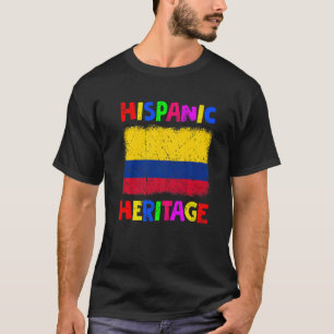 Camiseta Mes de Patrimonio Hispano Nacional Latino Colombia