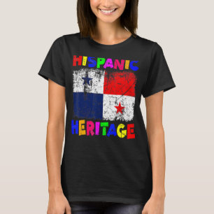 Camiseta Mes de Patrimonio Hispano Nacional Latino Panamá