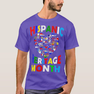 Camiseta Mes de Patrimonio Hispano Nacional Latino Todo El