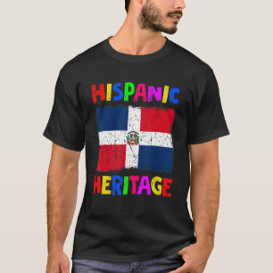 Camiseta Mes de Patrimonio Hispano Nacional República Domin