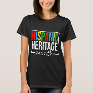 Camiseta Mes de Patrimonio Hispano Nacional Rota a Latino