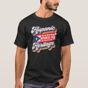 Camiseta Mes de Patrimonio Nacional Hispano Boricua Puerto 