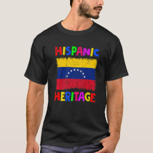 Camiseta Mes de Patrimonio Nacional Hispano Latina Venezuel