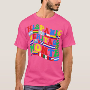 Camiseta Mes de Patrimonio Nacional Hispano Todos los paíse