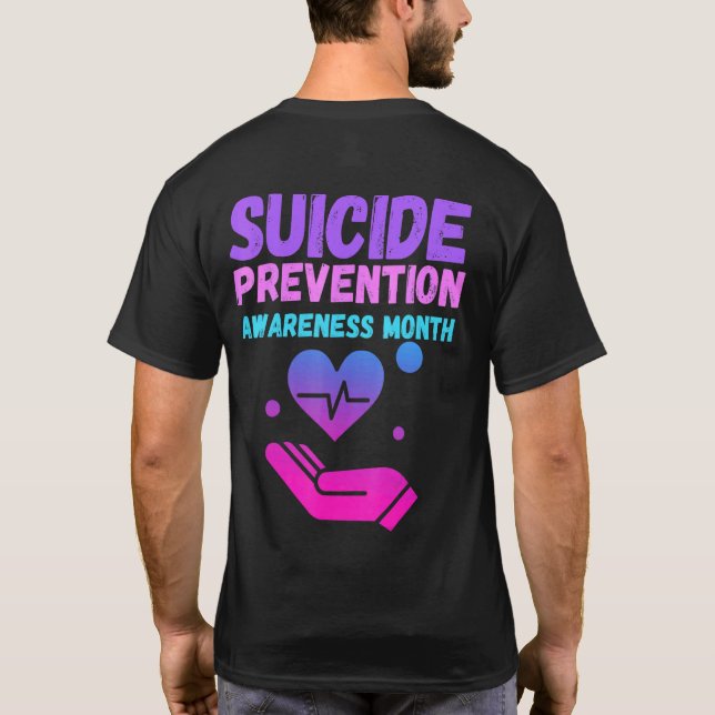 Camiseta Mes de prevención de la toma de conciencia sobre e (Reverso)