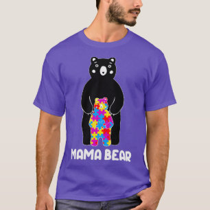 Camiseta Mes de sensibilización sobre el autismo de oso y h