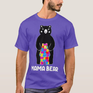 Camiseta Mes de sensibilización sobre el autismo de oso y h