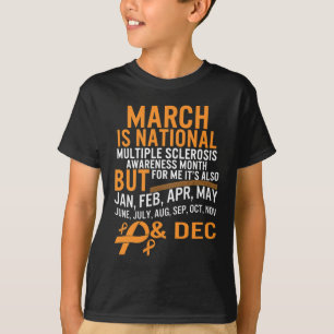 Camiseta Mes de sensibilización sobre la esclerosis Sra. Na