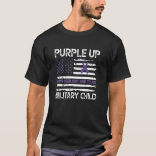 Camiseta Mes Del Niño Militar Brat Nació Resiliente Y
