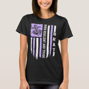 Camiseta Mes Del Niño Militar Nacido Resiliente Y Tou