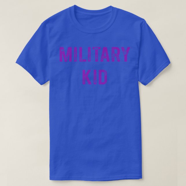 Camiseta Mes del niño militar Orgullo Púrpura  (Diseño del anverso)